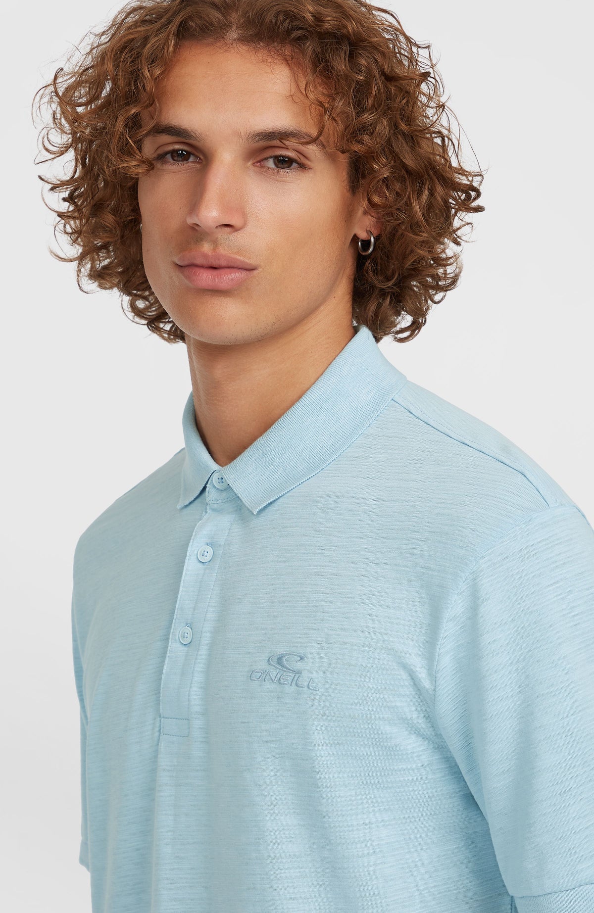 Slub Small Logo polo | Morning Glory