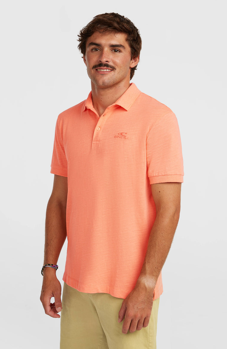 Slub polo | Funky Peach
