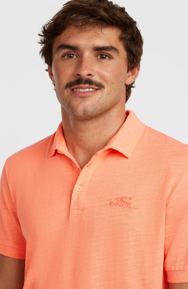 Slub polo | Funky Peach