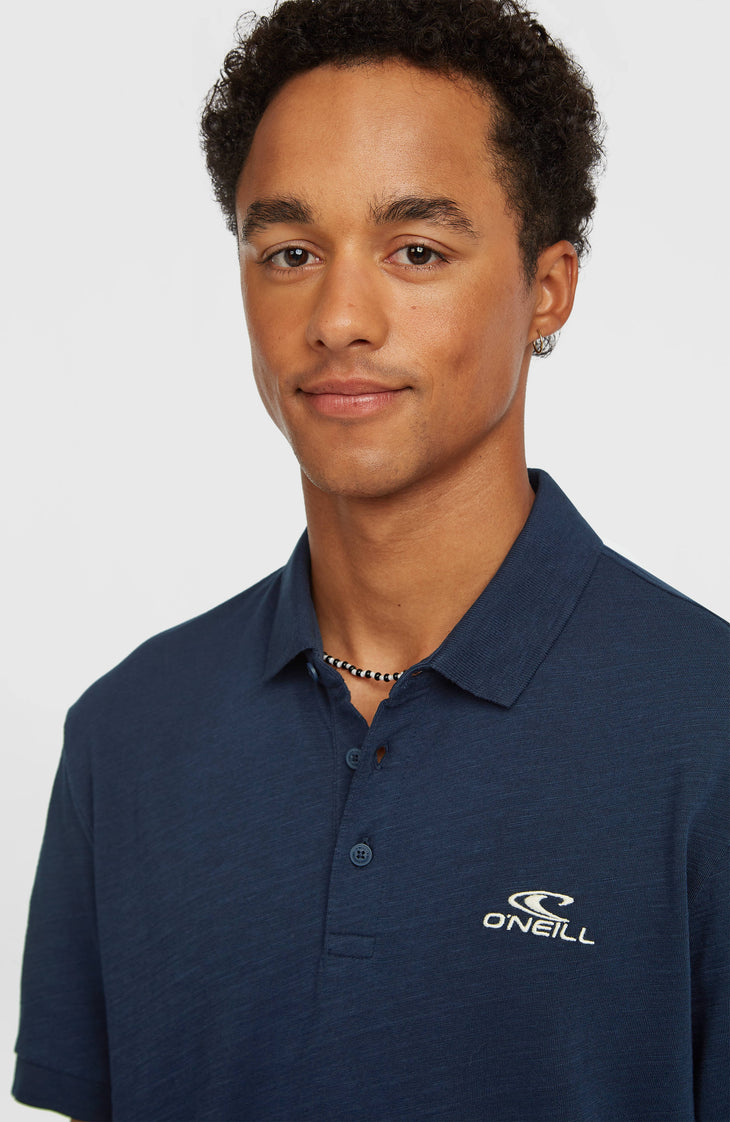 Slub polo | Ink Blue