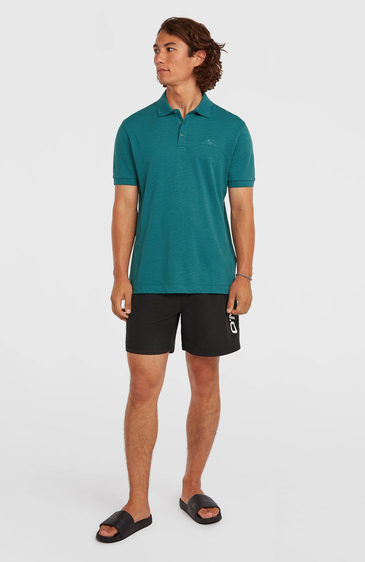 Slub polo | Botanical Heat