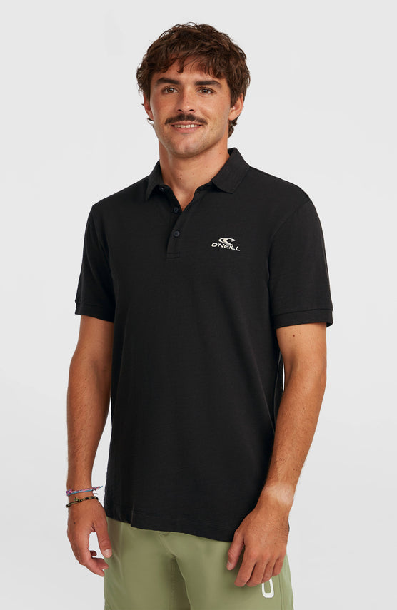 Slub polo | Black Out