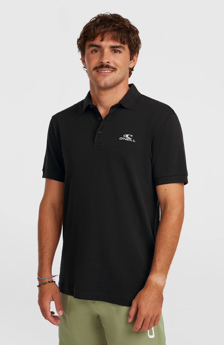 Slub polo | Black Out