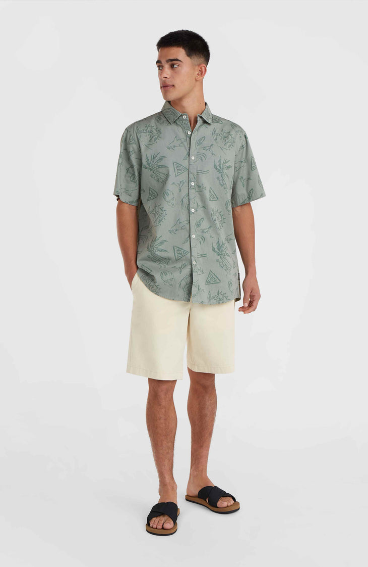 Mix and Match Beach overhemd | Green Vintage Surfer