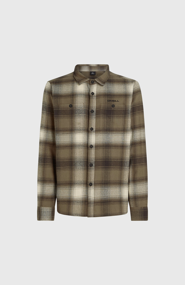 Check flanellen overhemd | Brown Check Small