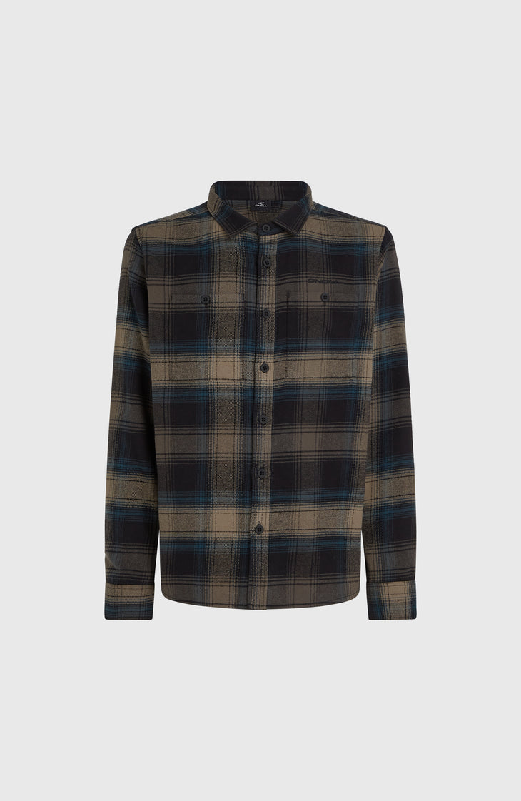Check flanellen overhemd | Black Check Small