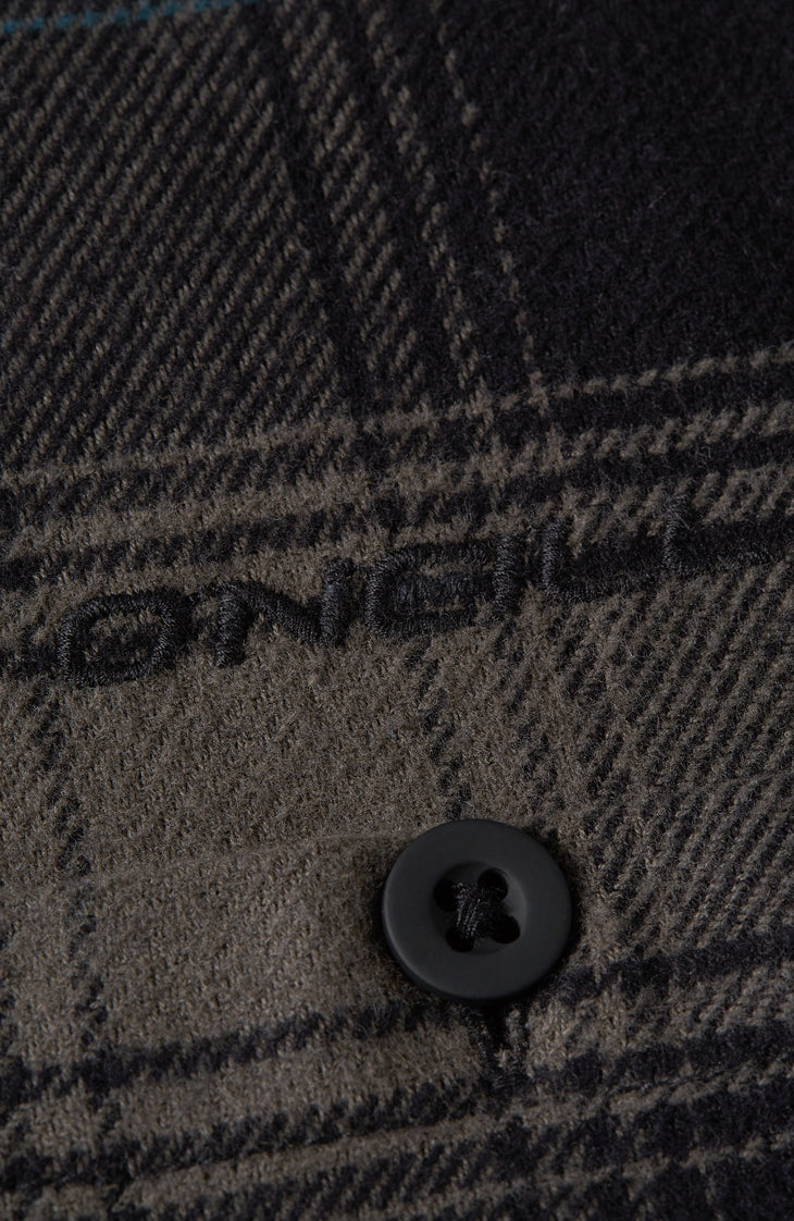 Check flanellen overhemd | Black Check Small