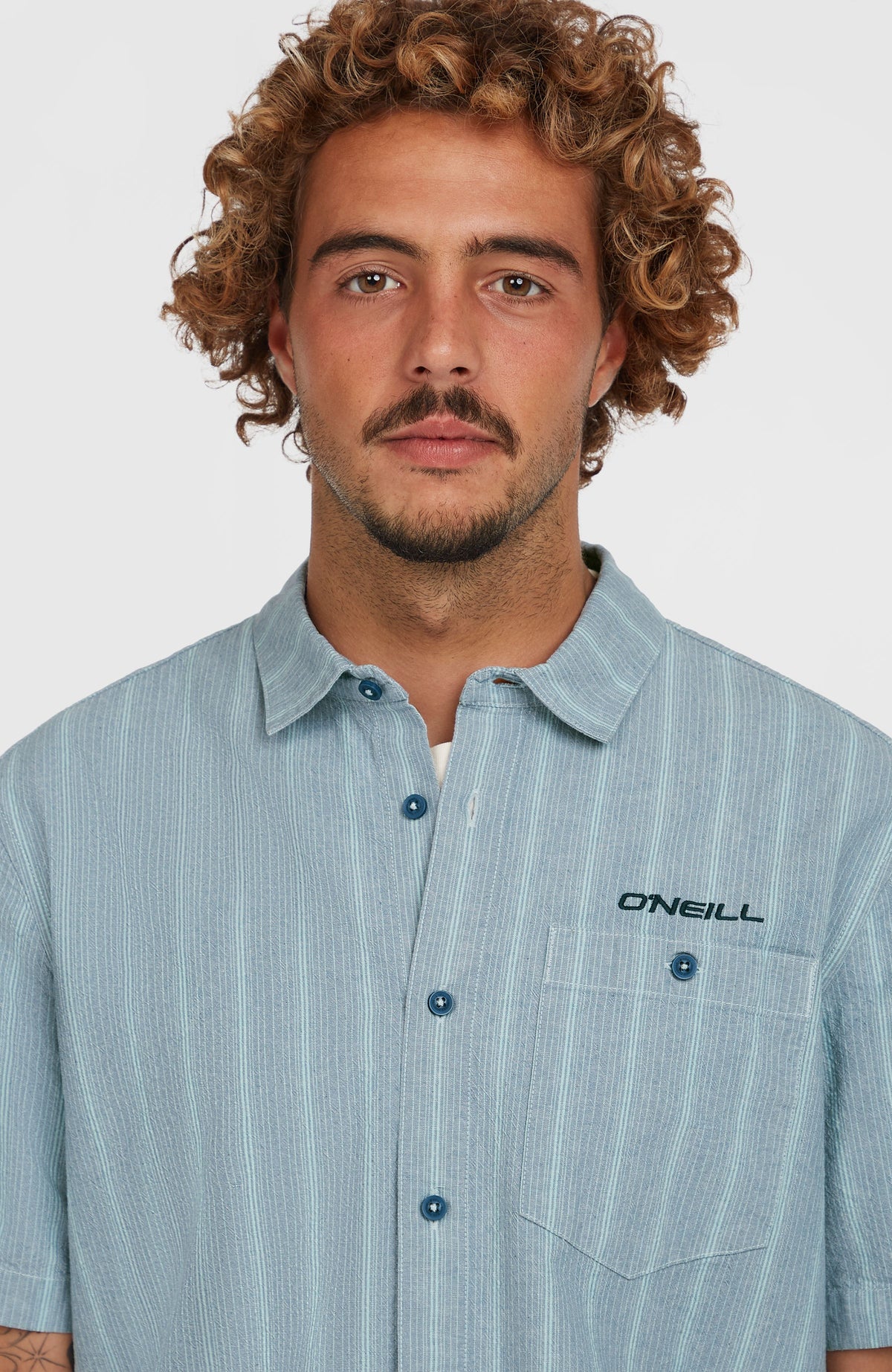 Jacquard Stripe overhemd | Blue Cali Stripe