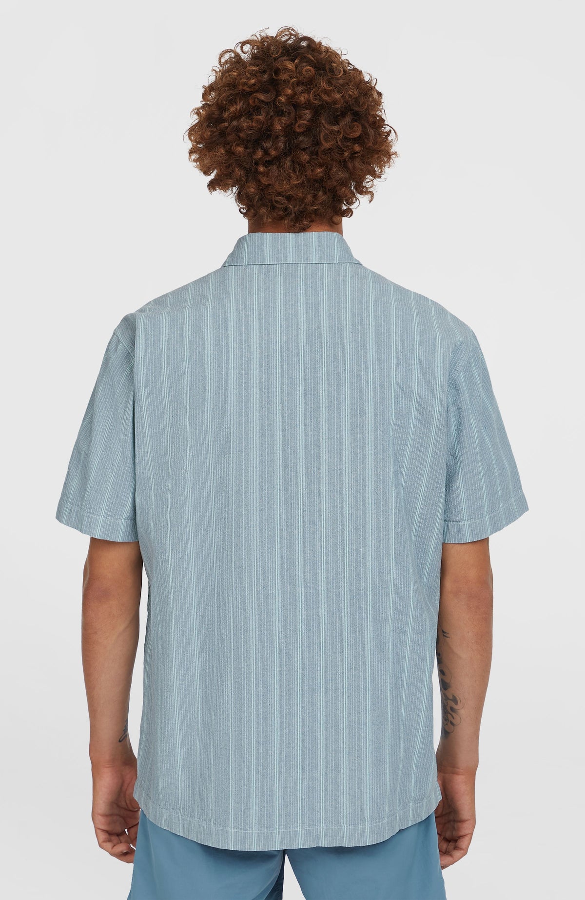 Jacquard Stripe overhemd | Blue Cali Stripe