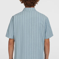 Jacquard Stripe overhemd | Blue Cali Stripe