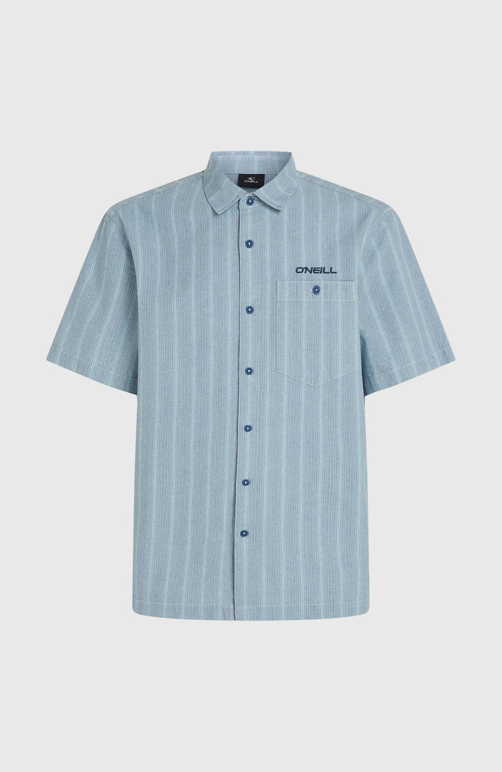 Jacquard Stripe overhemd | Blue Cali Stripe