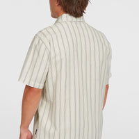 Jacquard Stripe overhemd | Beige Cali Stripe