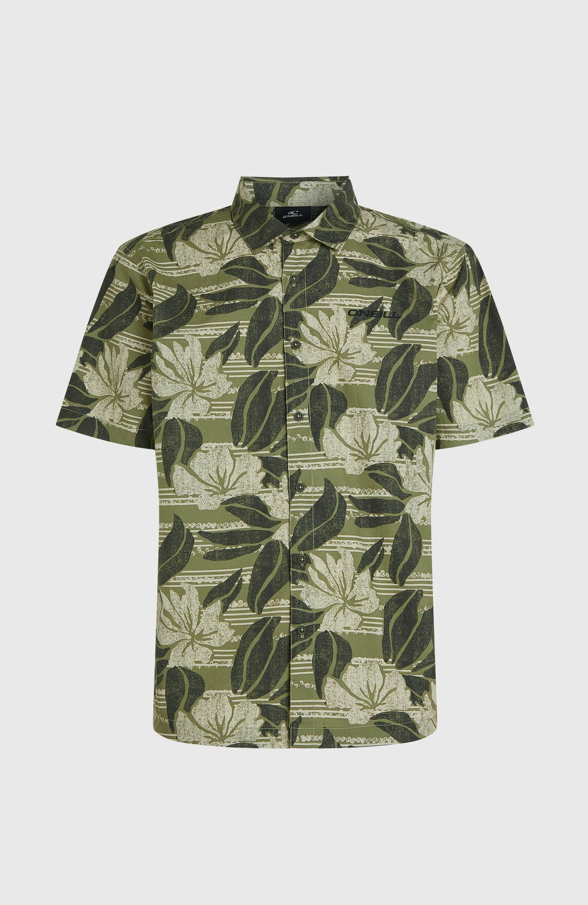 Print overhemd | Green Dusty Flower