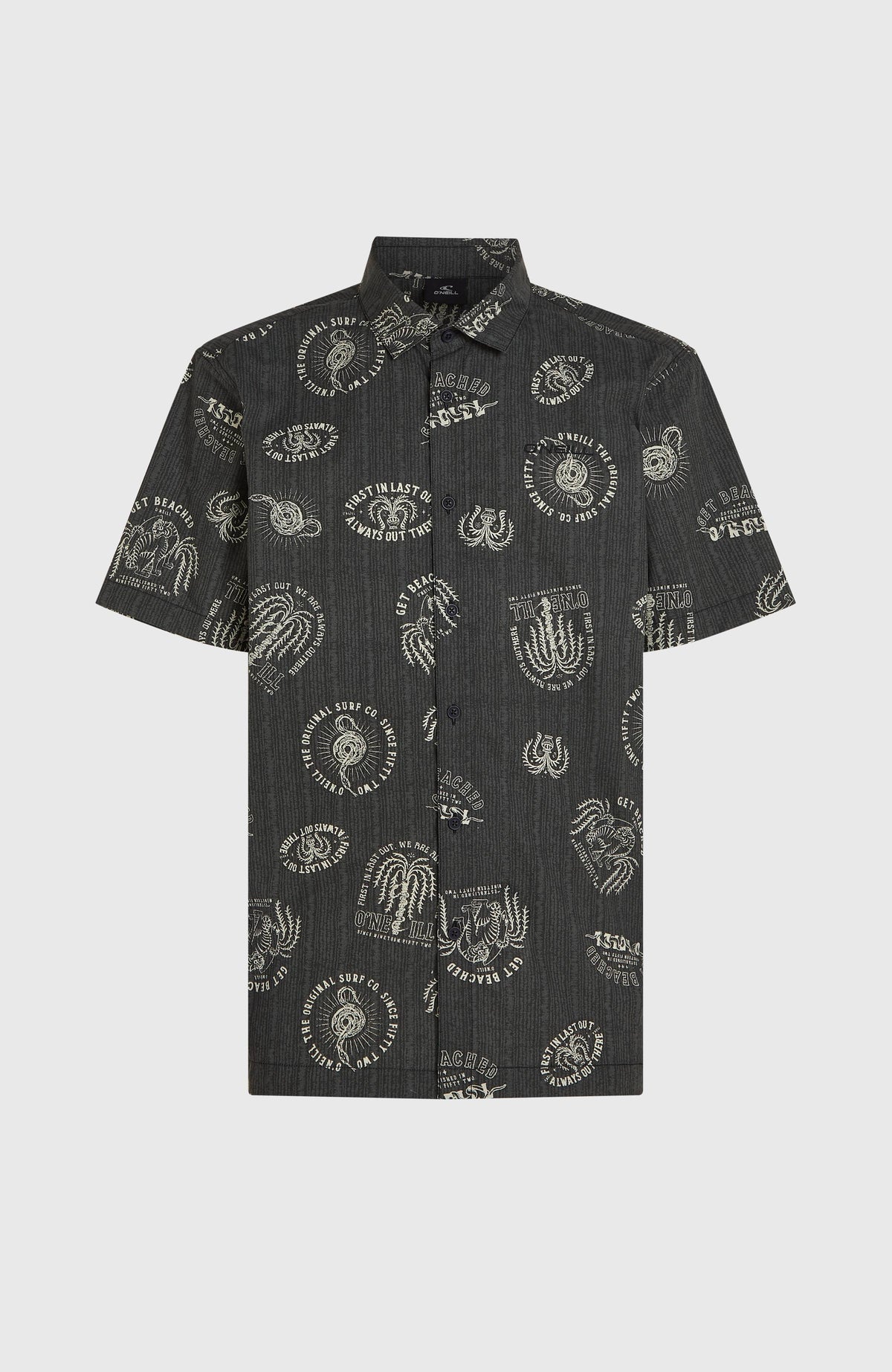 Print overhemd | Black Mystical