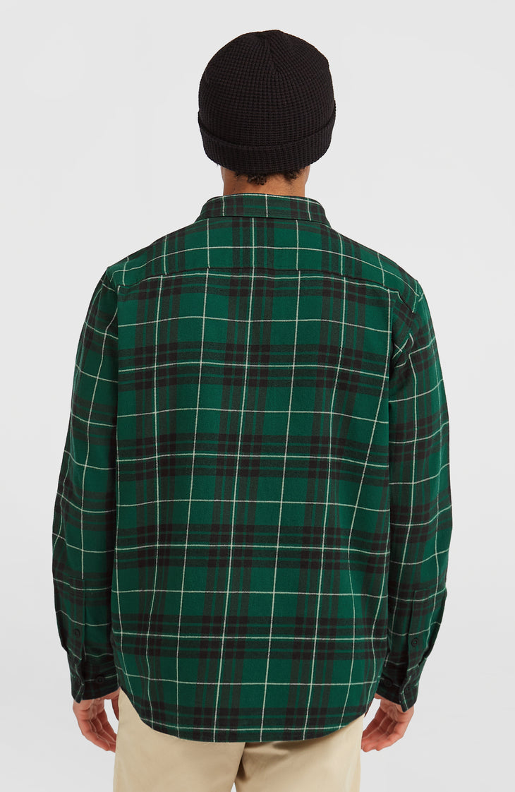 Must-Have flanellen overhemd | Green Flannel Check