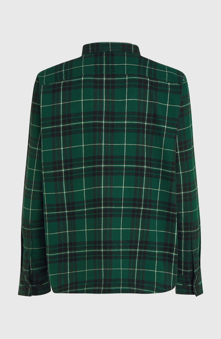Must-Have flanellen overhemd | Green Flannel Check