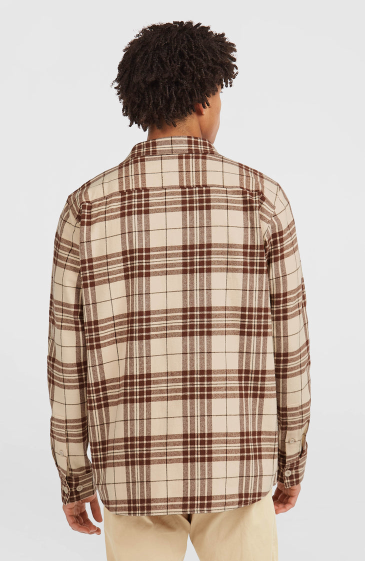 Must-Have flanellen overhemd | Beige Flannel Check