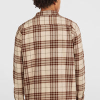 Must-Have flanellen overhemd | Beige Flannel Check