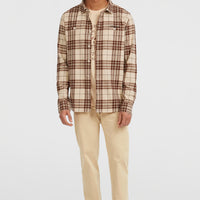 Must-Have flanellen overhemd | Beige Flannel Check