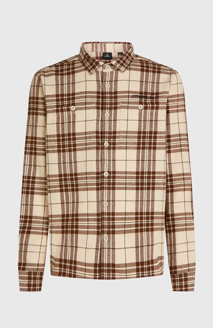 Must-Have flanellen overhemd | Beige Flannel Check
