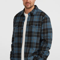 Must-Have overhemd met fleecevoering | Blue Flannel Check