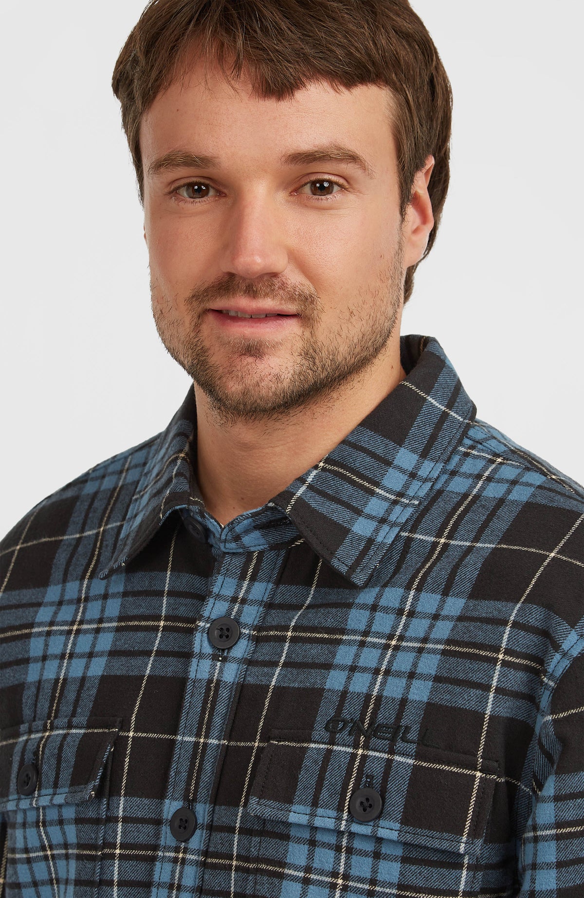 Must-Have overhemd met fleecevoering | Blue Flannel Check