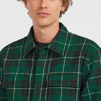 Must-Have overhemd met fleecevoering | Green Flannel Check