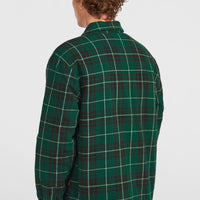 Must-Have overhemd met fleecevoering | Green Flannel Check