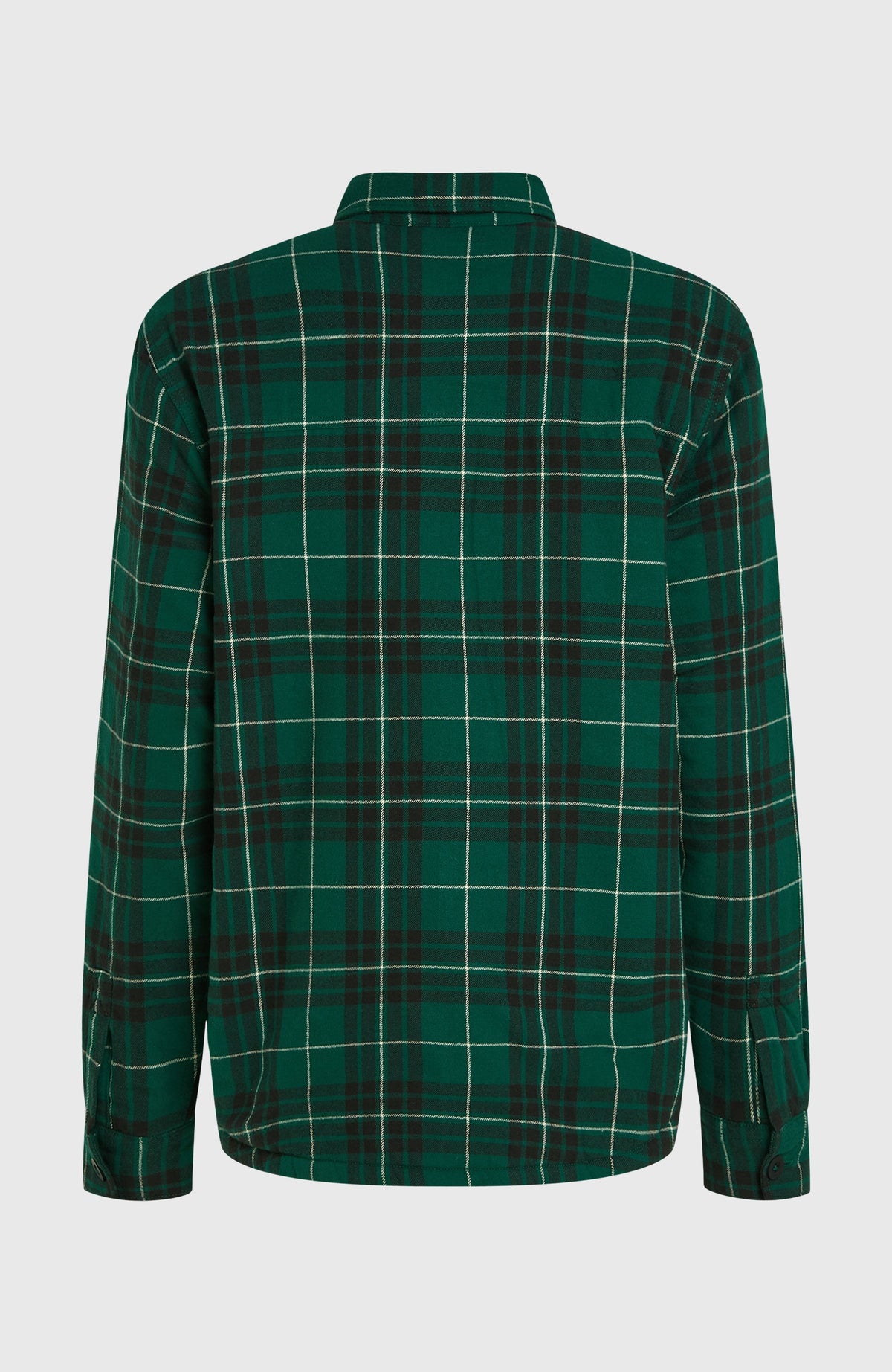 Must-Have overhemd met fleecevoering | Green Flannel Check