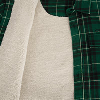 Must-Have overhemd met fleecevoering | Green Flannel Check