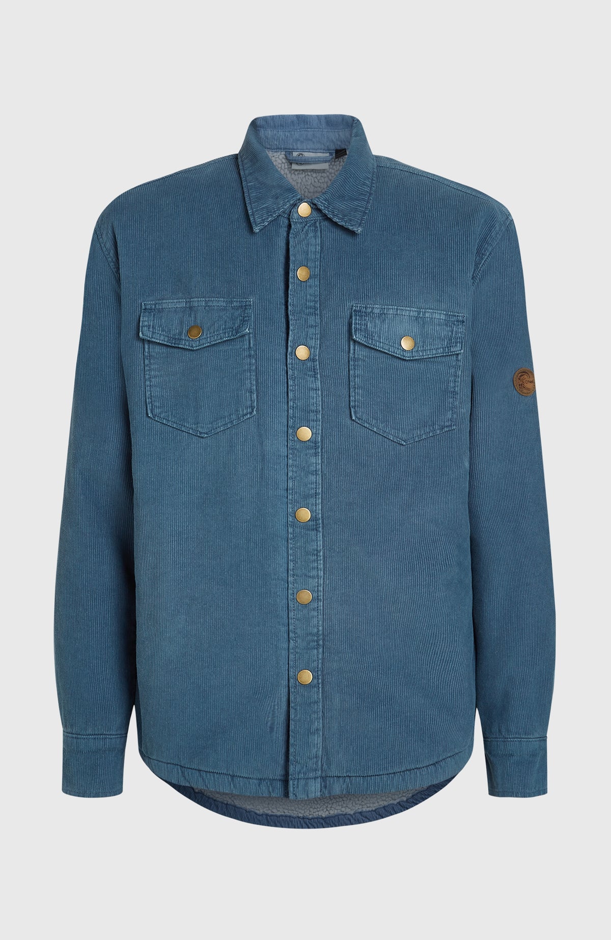 O'Riginals Corduroy overshirt met fleecevoering | Mozart Blue