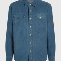 O'Riginals Corduroy overshirt met fleecevoering | Mozart Blue