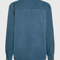 O'Riginals Corduroy overshirt met fleecevoering | Mozart Blue