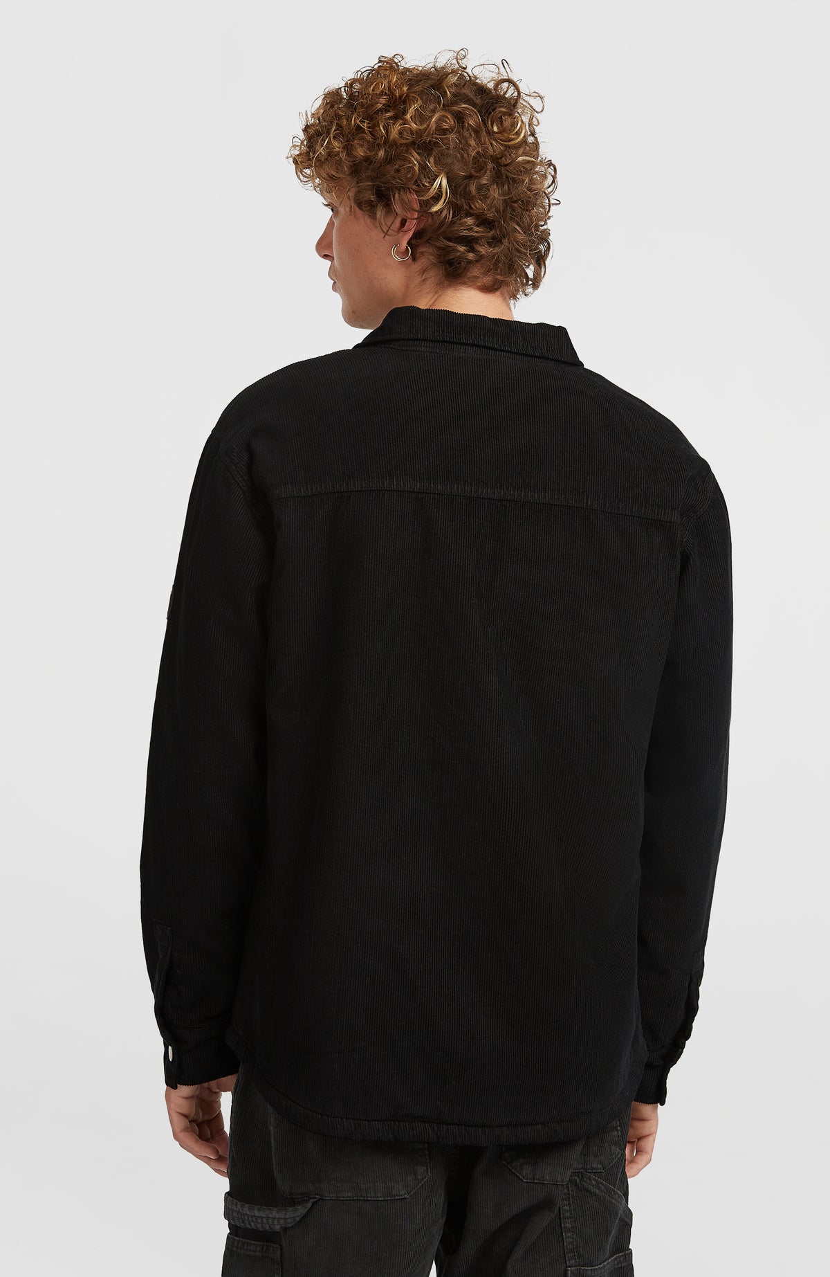 O'Riginals Corduroy overshirt met fleecevoering | Black Out