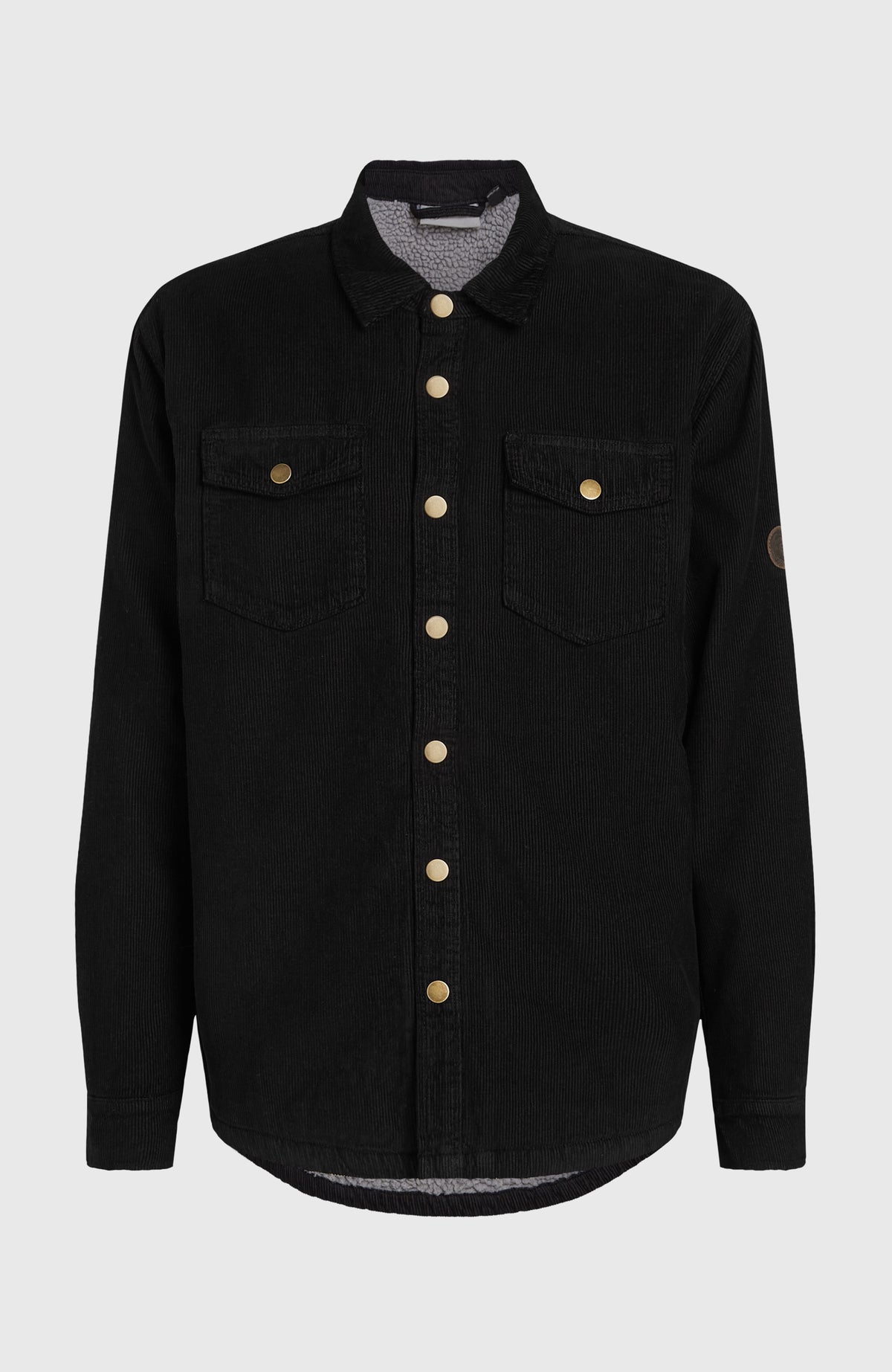O'Riginals Corduroy overshirt met fleecevoering | Black Out