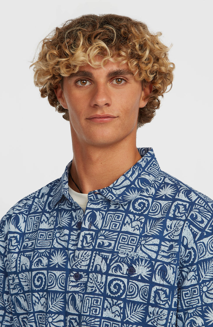 O'Neill Print overhemd | Dark Blue Bricks