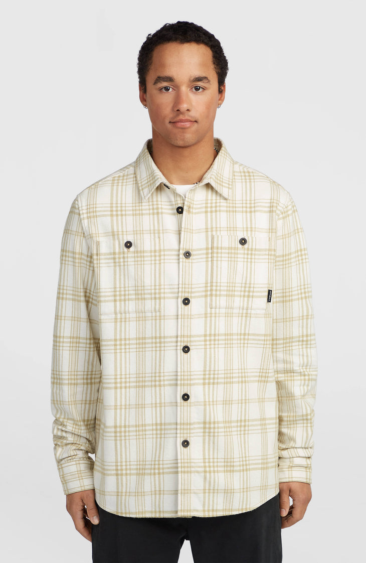 Must-Have flanellen overhemd | Beige Big Check Plaid