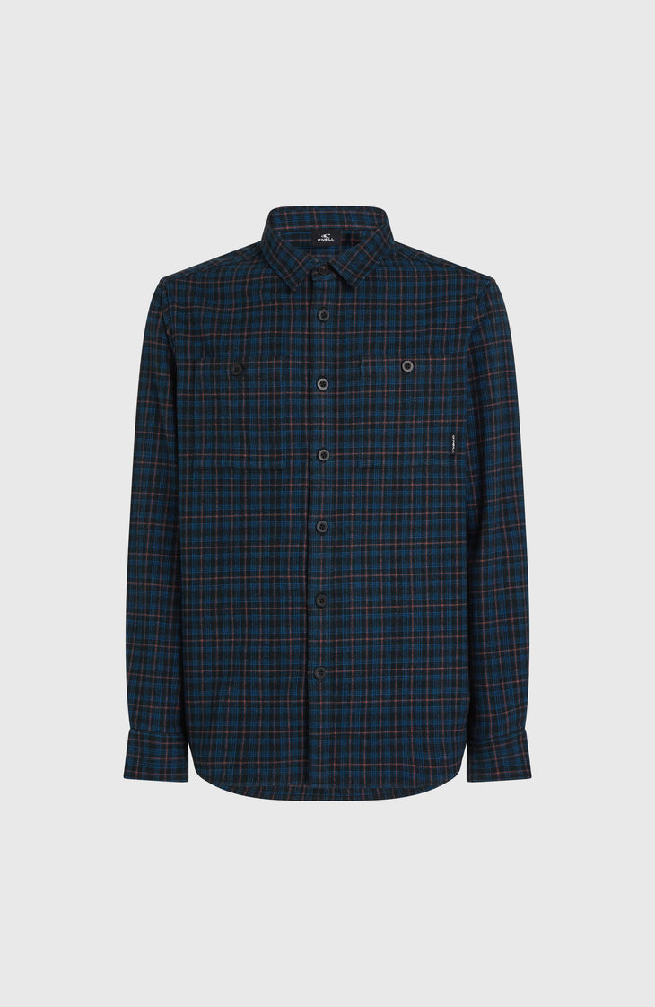 Must-Have flanellen overhemd | Black Mini Check Plaid