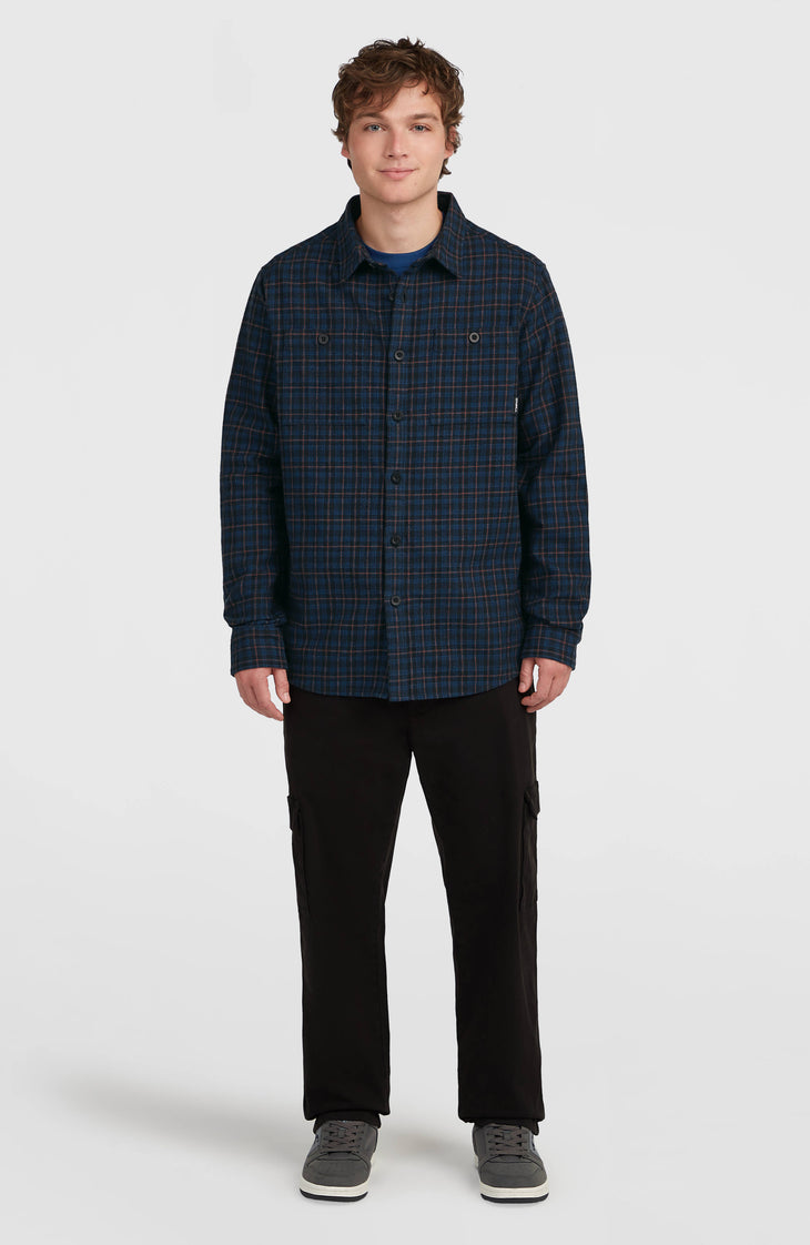 Must-Have flanellen overhemd | Black Mini Check Plaid