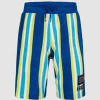 Short Brights Terry | Blue Towel Stripe