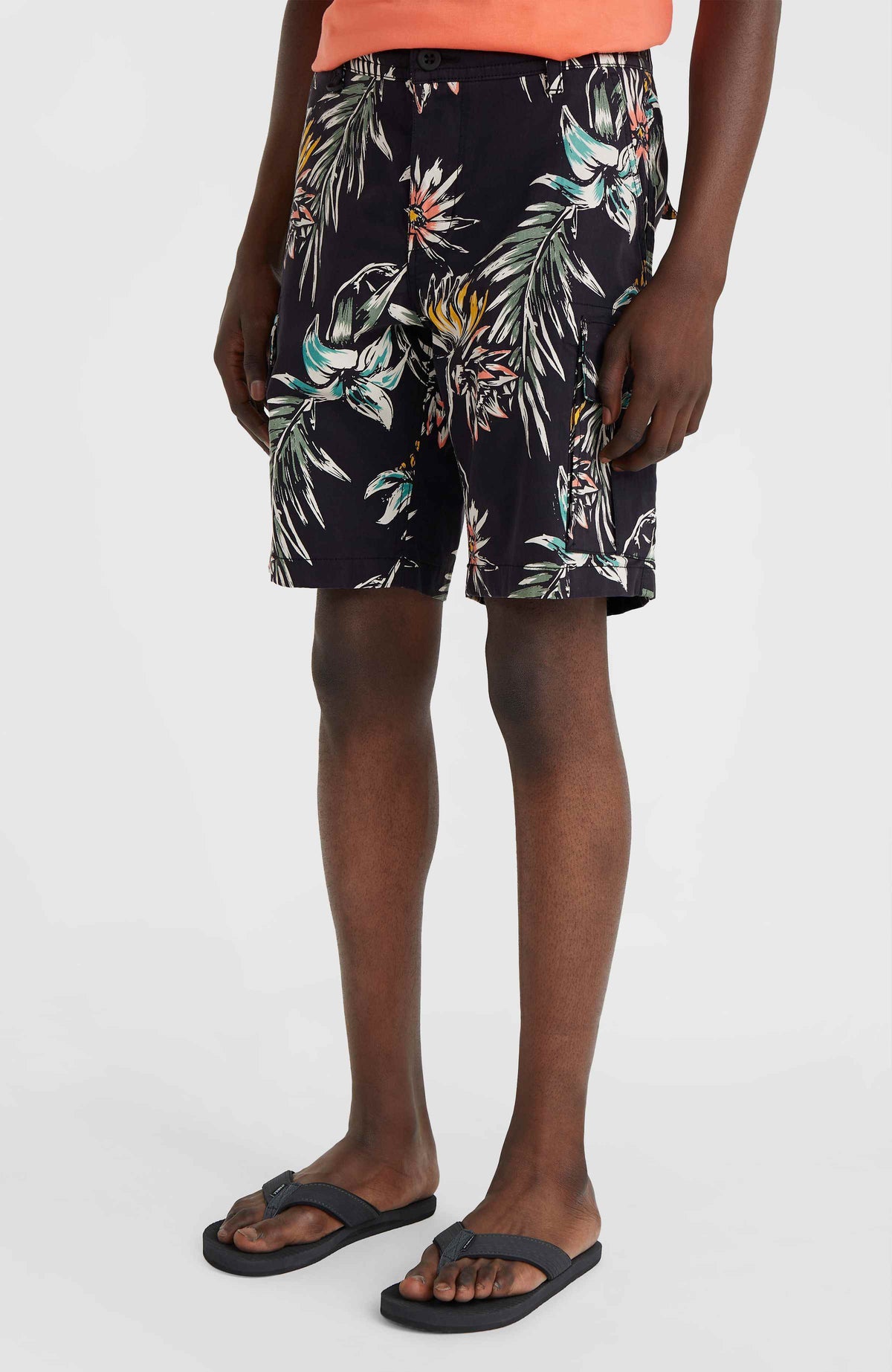 Essentials cargoshort | Black Tropicana