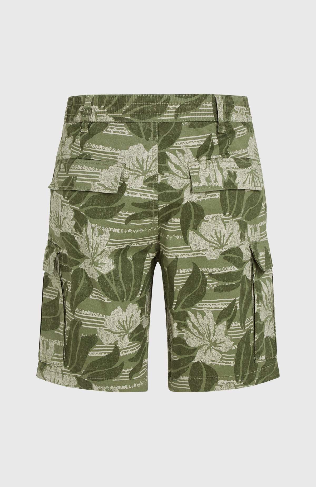 Essentials cargoshort | Green Tonal Dusty Flower