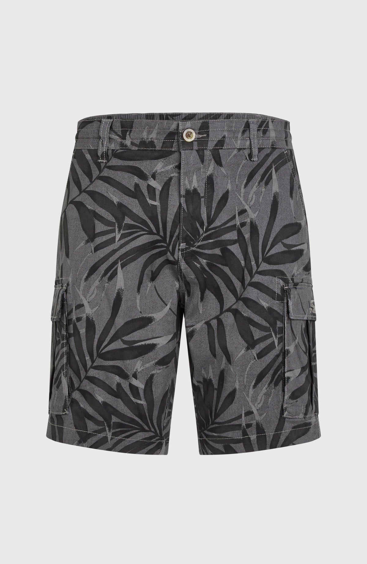 Essentials cargoshort | Black Dipped Leaves