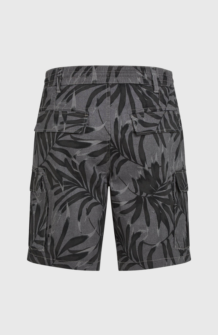 Essentials cargoshort | Black Dipped Leaves