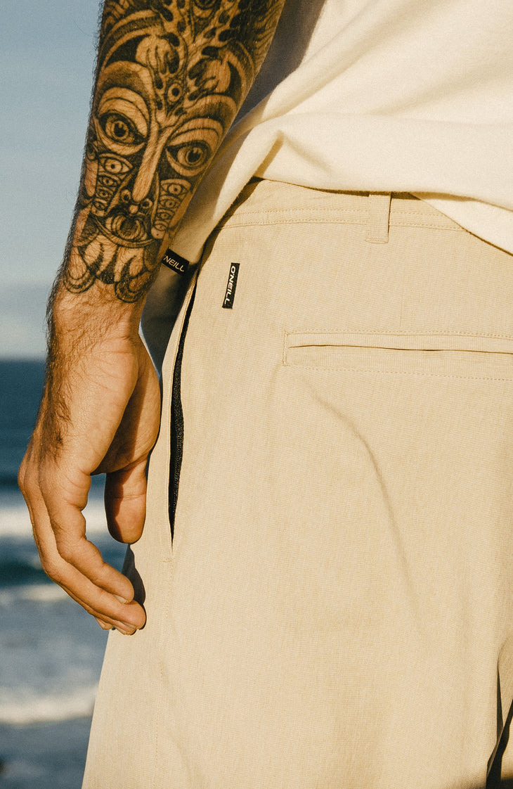 Hybrid 19" Melange short | Cocoa Sand