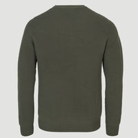 Horizontal Ribbed Pullover | Military Green