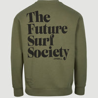 Future Surf Crew Sweatshirt | Deep Lichen Green