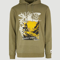 Wave Cult hoodie | Deep Lichen Green