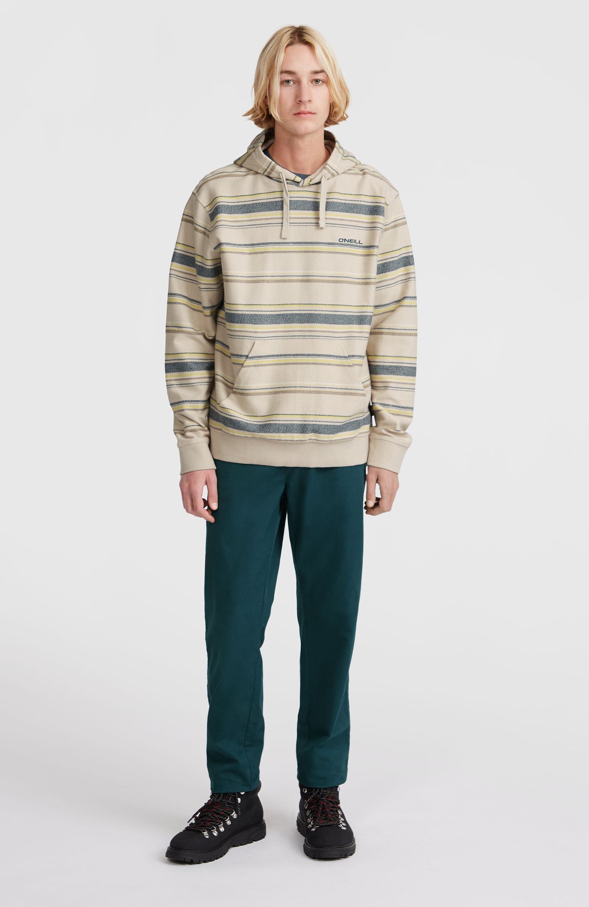 Bavaro hoodie | Grey Vintage Stripe