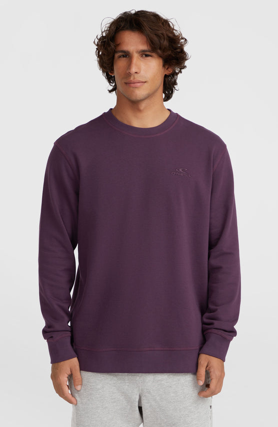 Small Logo Crew sweater | Aubergine